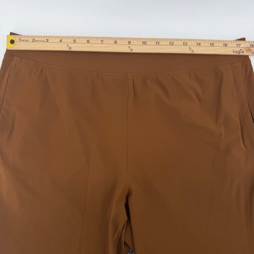Lululemon Adapted State Jogger Women 14 Brown High-Rise Zipper Cuff W6BZ2S